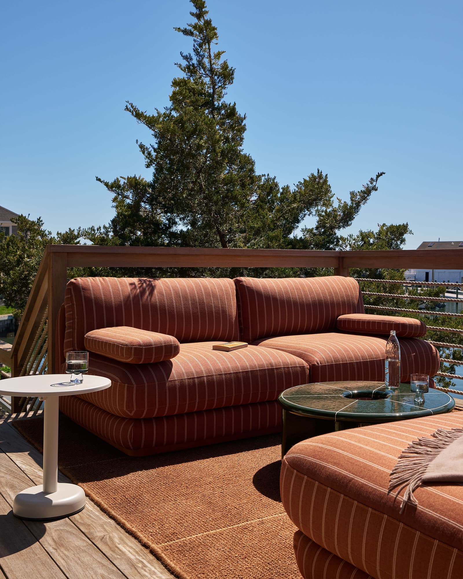 Outdoor seating arrangement.