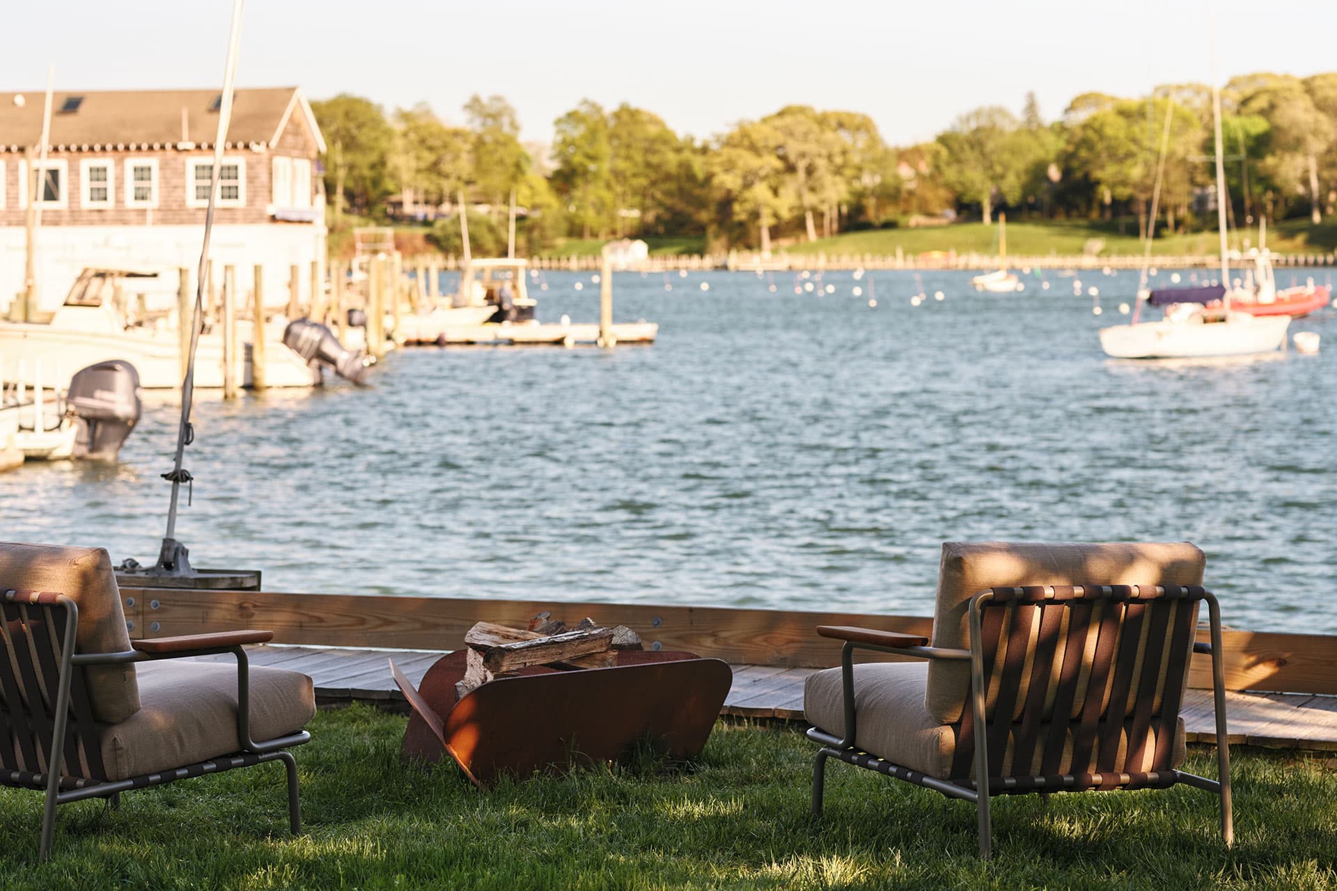 Dering Harbor from the property.
